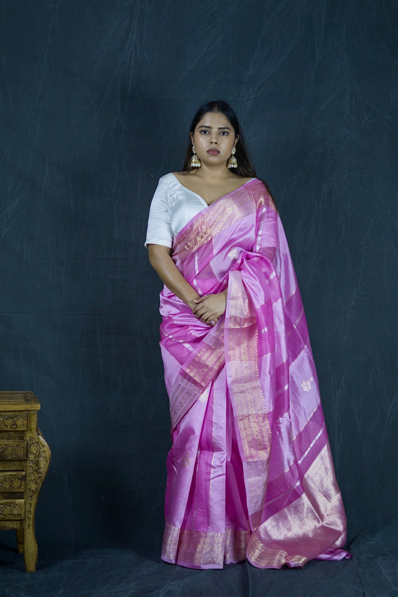 Gulaab | Pure Raw Mango & Kora Silk Saree