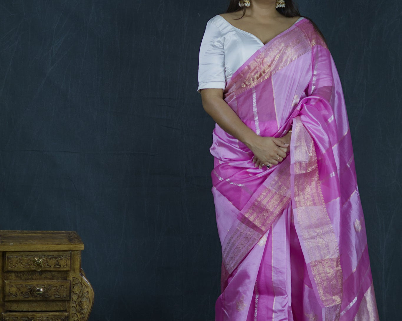 Gulaab | Pure Raw Mango & Kora Silk Saree