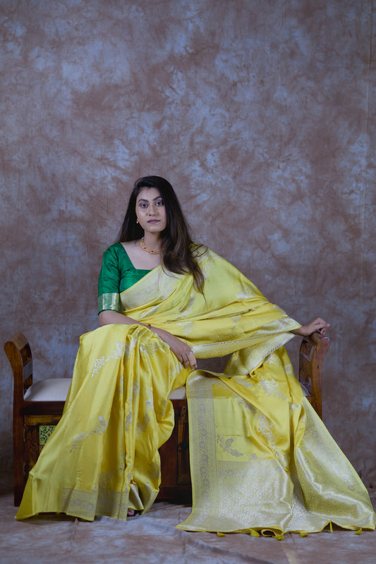 Glow in Motion | Satin Silk Saree
