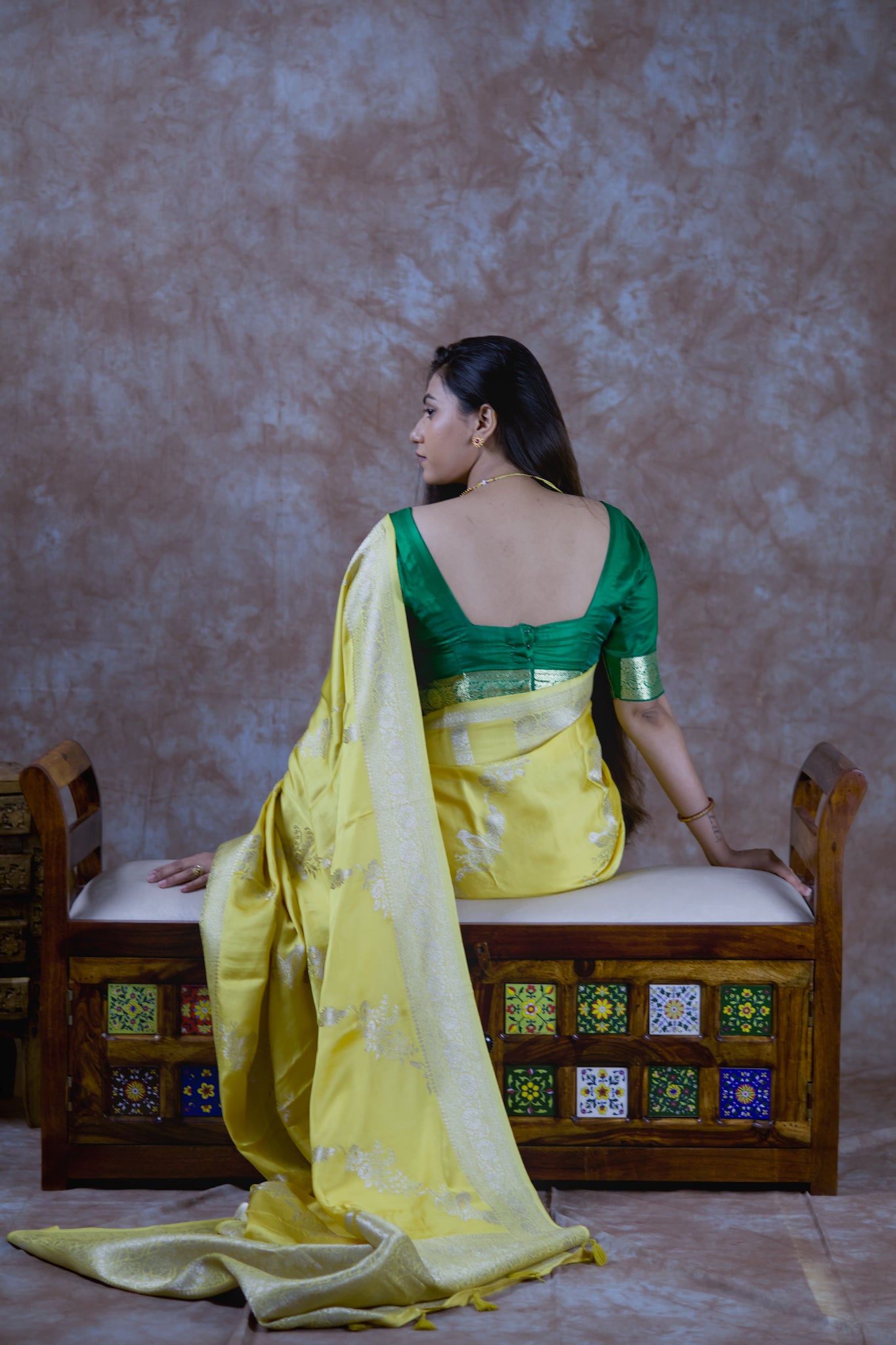 Glow in Motion | Satin Silk Saree