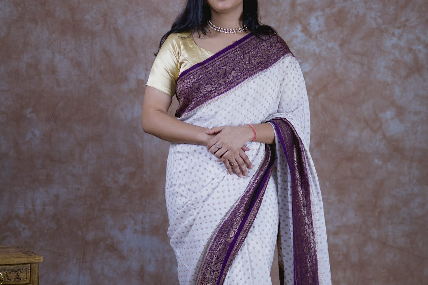 Chanda Pure Crepe Silk Saree
