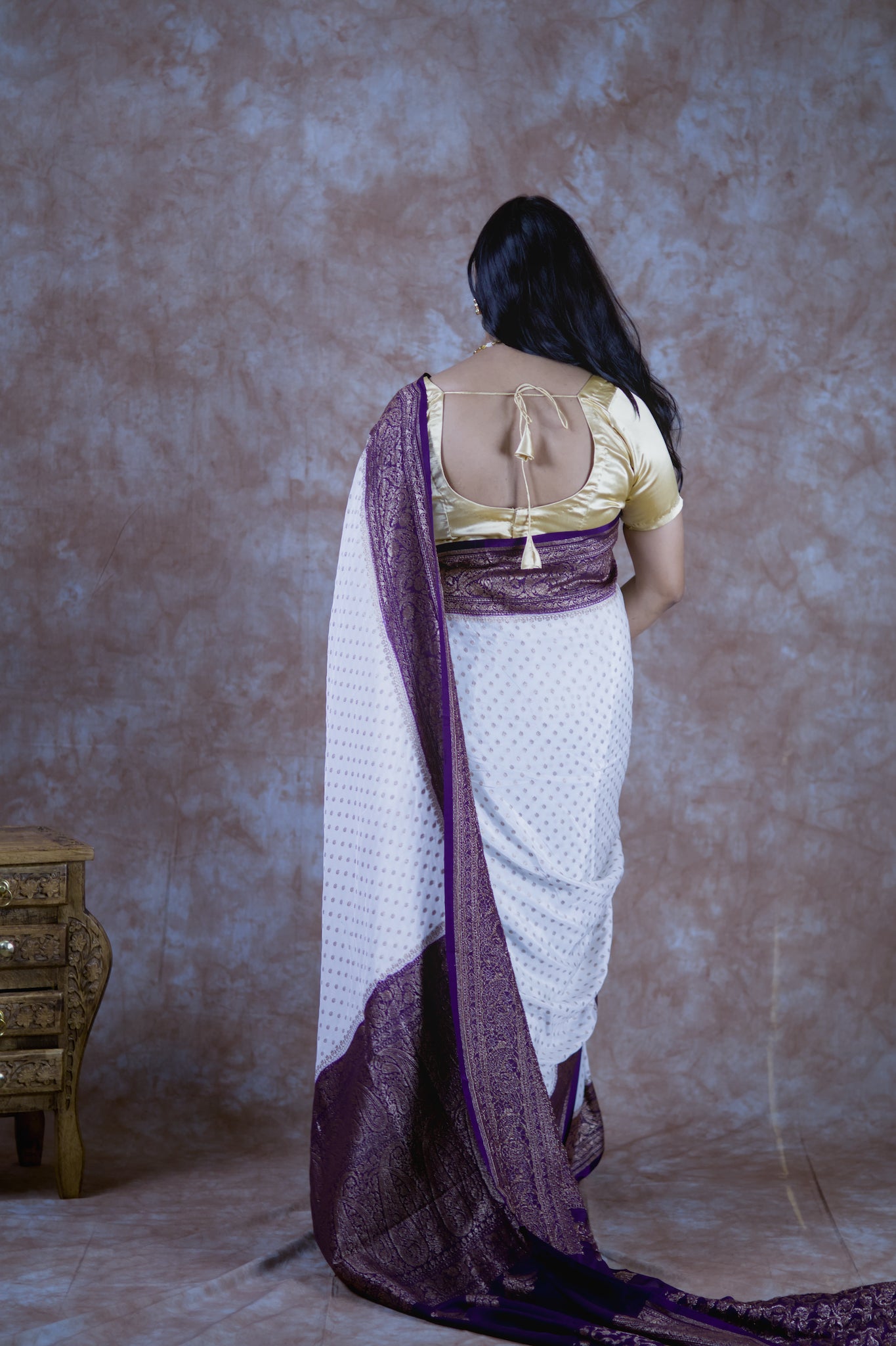 Chanda Pure Crepe Silk Saree