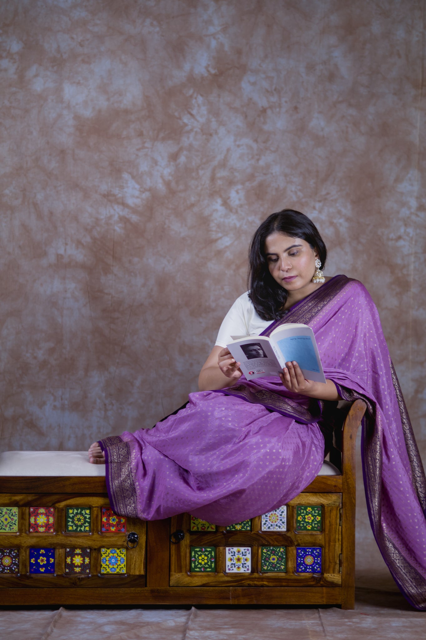 Dviparni | Pure Crepe Silk Saree