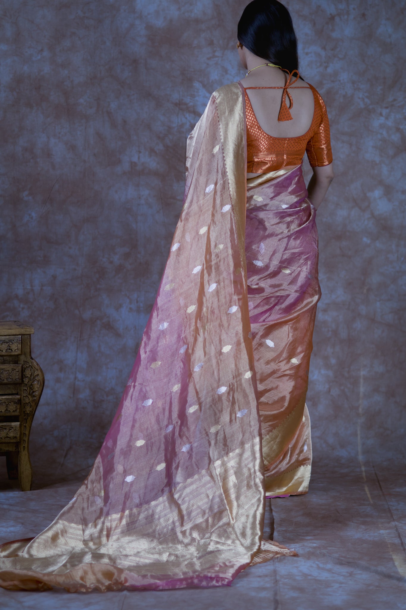 Golden Hour | Pure Tissue Silk Saree