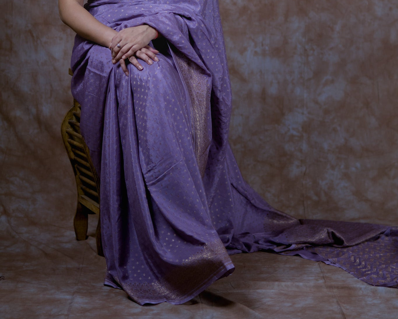 MoonInk - Pure Crepe Silk Saree