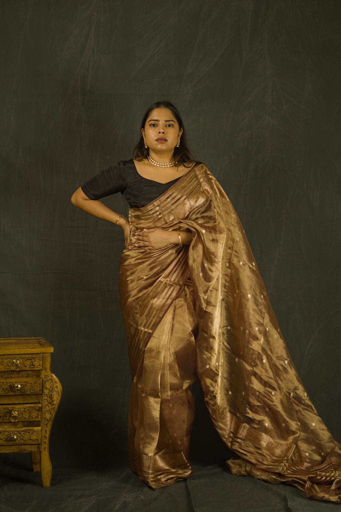 Kaapi | Pure Tissue Silk Saree