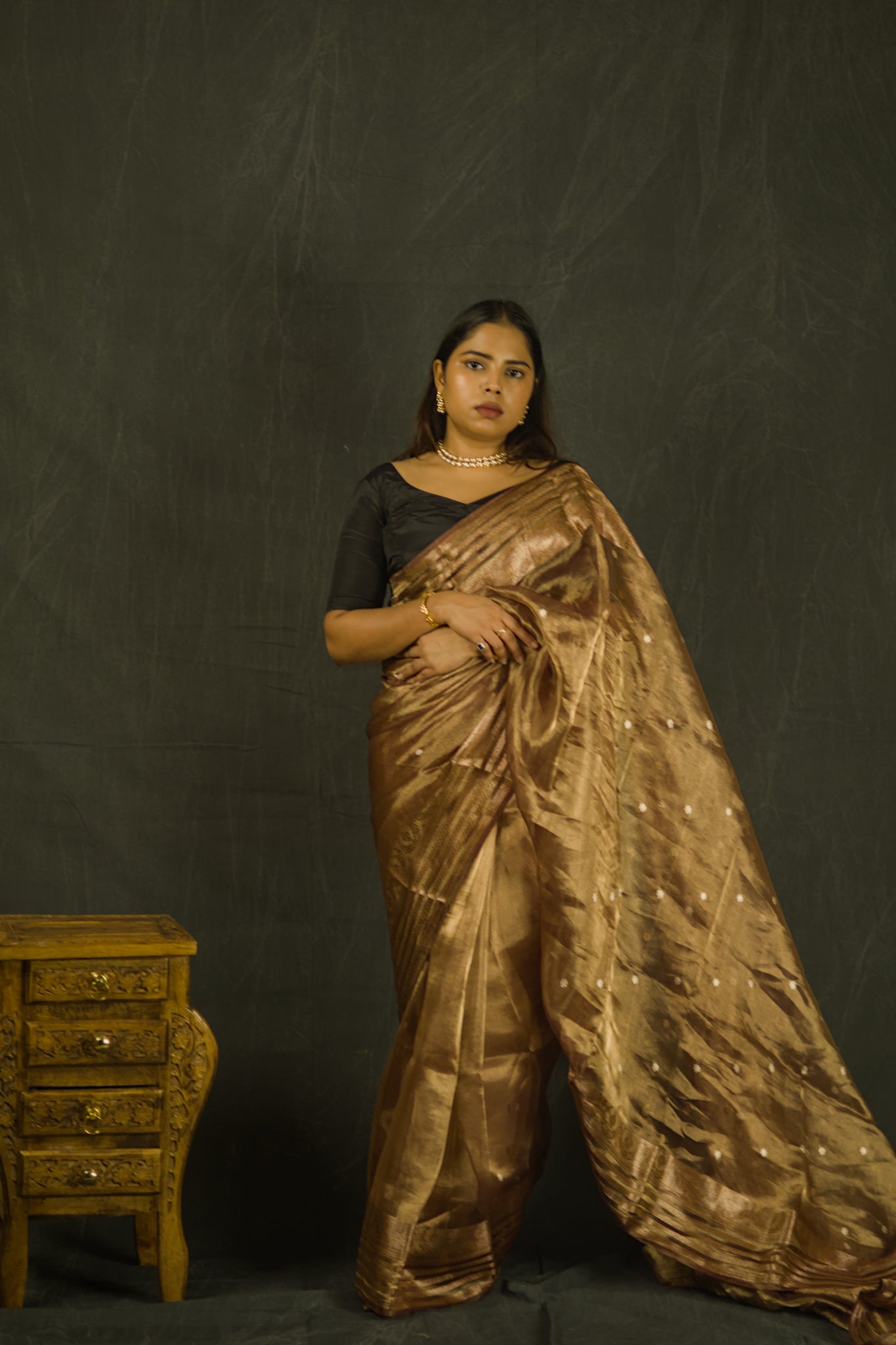 Kaapi | Pure Tissue Silk Saree