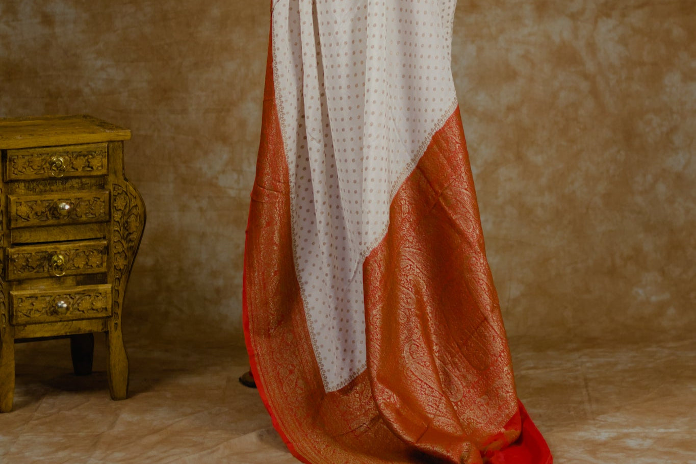 Moonfire | Pure Crepe Silk Saree