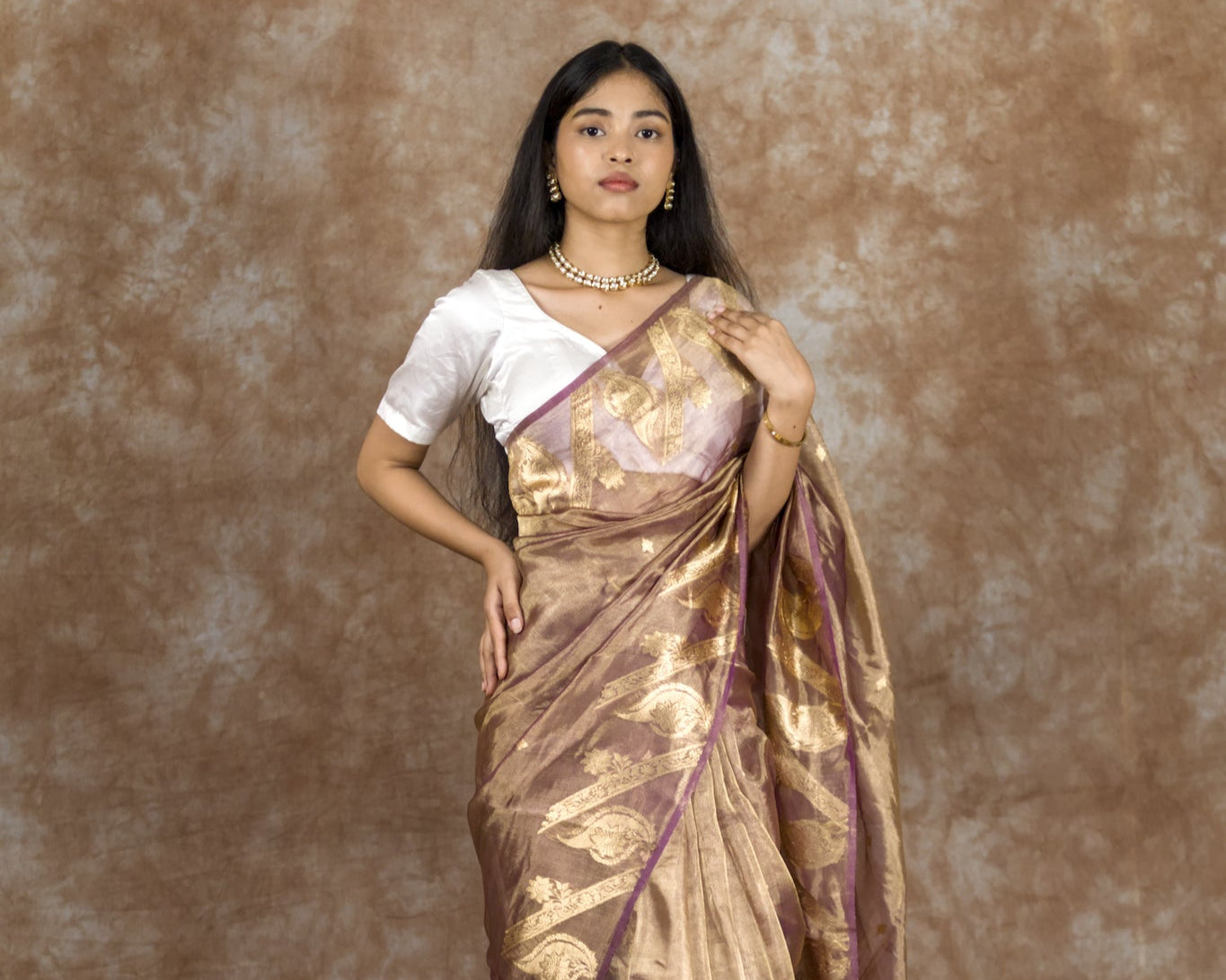 Plum Eclipse | Pure Tissue Silk