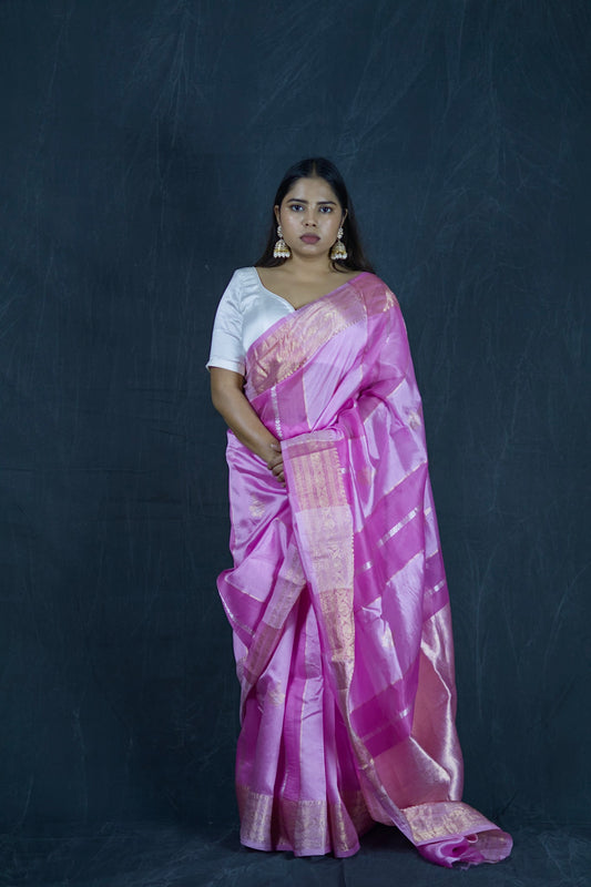 Gulaab | Pure Raw Mango & Kora Silk Saree