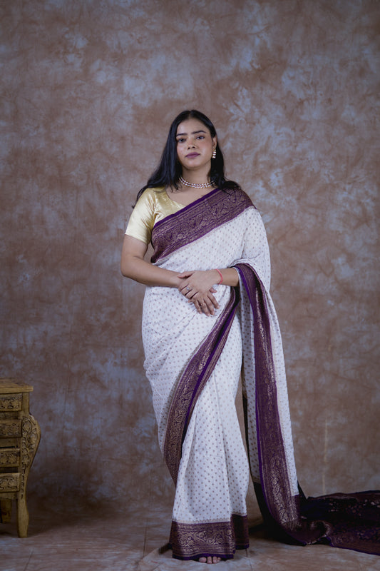Chanda Pure Crepe Silk Saree