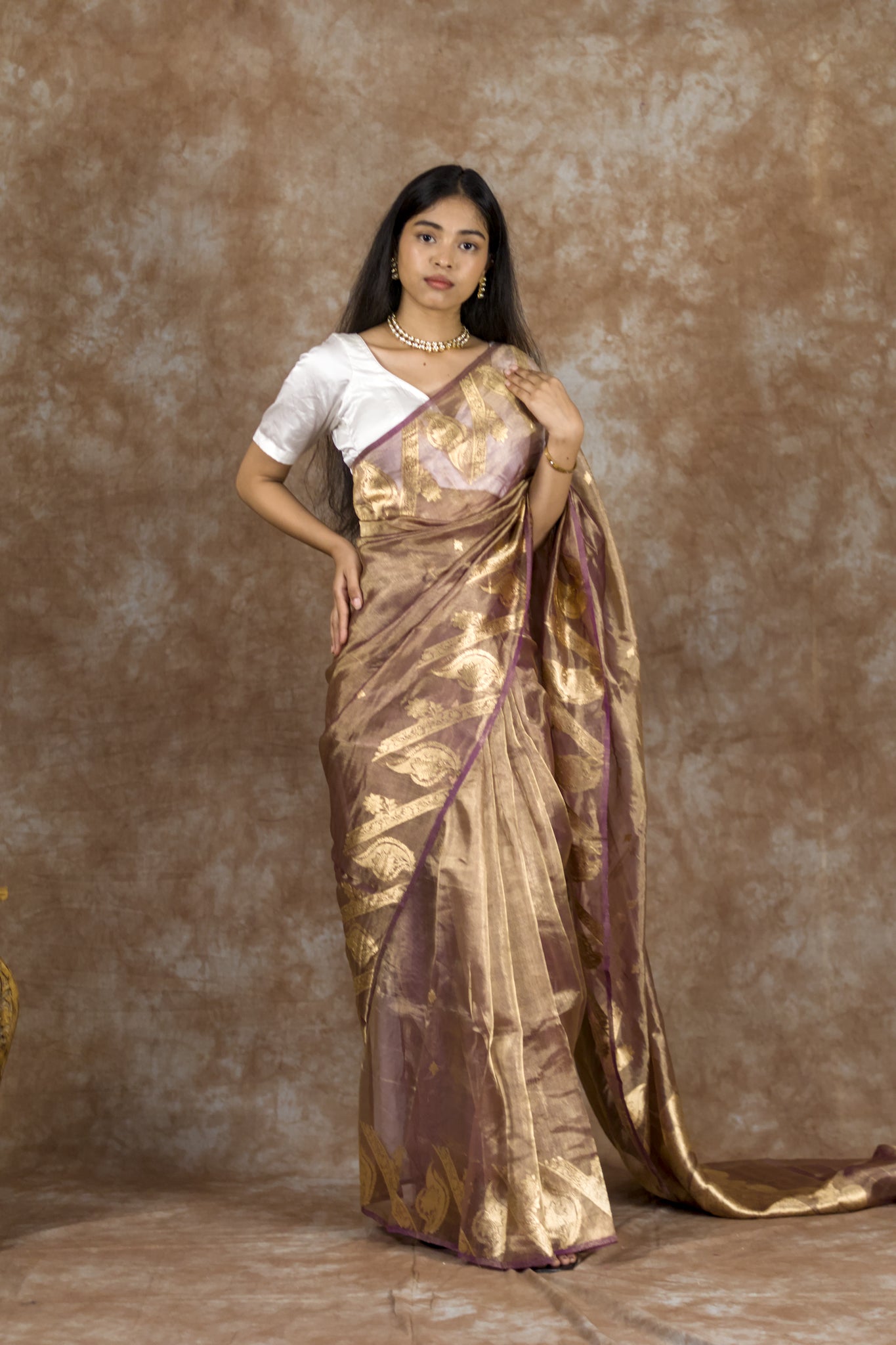 Plum Eclipse | Pure Tissue Silk